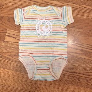 Cisco Multicolor Striped Baby Bodysuit